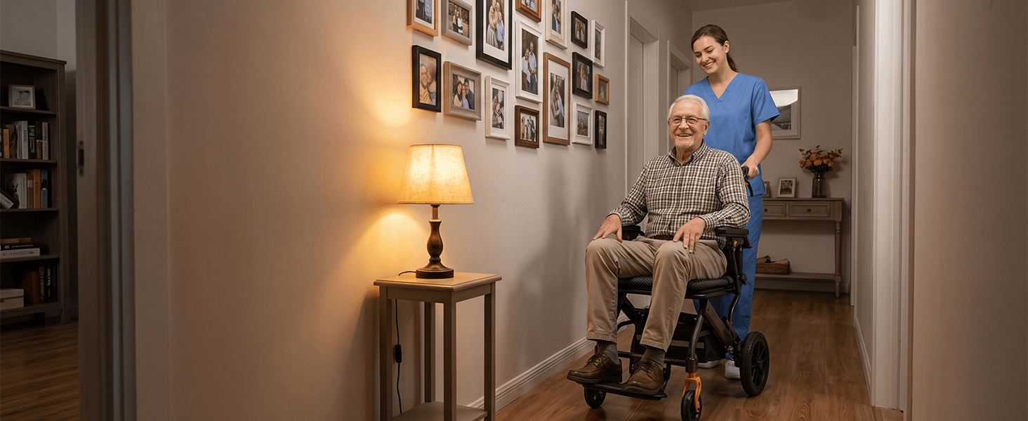 Lightweight Folding Transport Wheelchair with Pull Handle, Dual Suspension & 10″ PU Tires – Portable Travel Wheelchair for Adults, Foldable Armrests & Footrests wheelchairshub.com