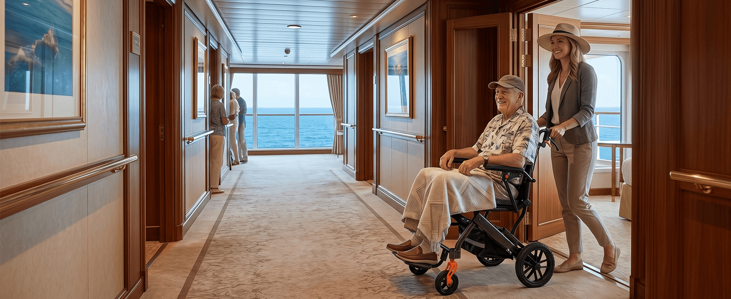 Lightweight Folding Transport Wheelchair with Pull Handle, Dual Suspension & 10″ PU Tires – Portable Travel Wheelchair for Adults, Foldable Armrests & Footrests wheelchairshub.com