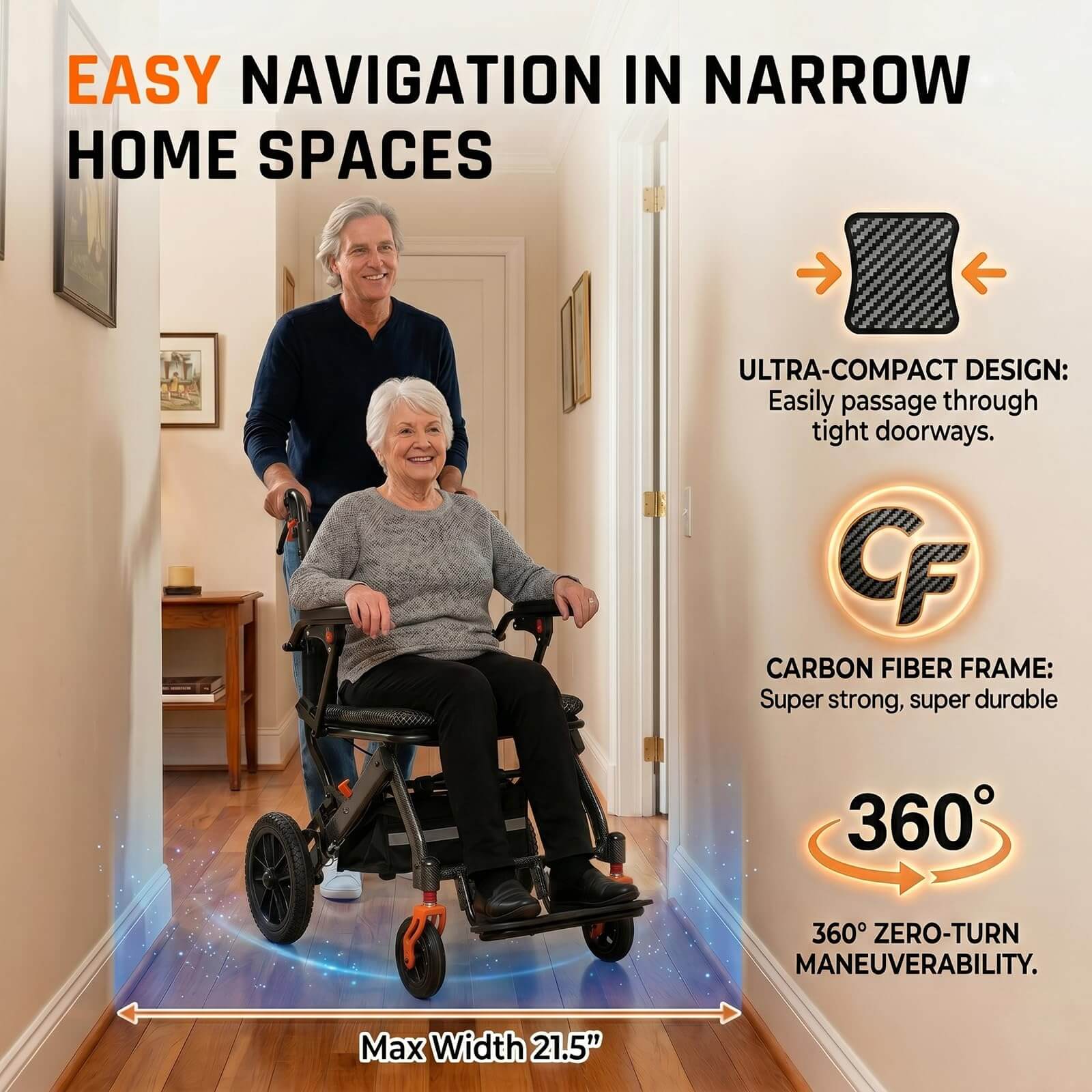 Lightweight Folding Transport Wheelchair with Pull Handle, Dual Suspension & 10″ PU Tires – Portable Travel Wheelchair for Adults, Foldable Armrests & Footrests wheelchairshub.com